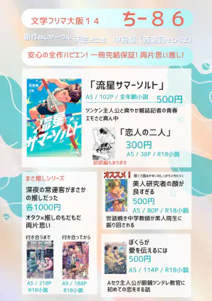 水色 夏 レトロ 同人誌 即売会 おしながき.png.jpg.webp