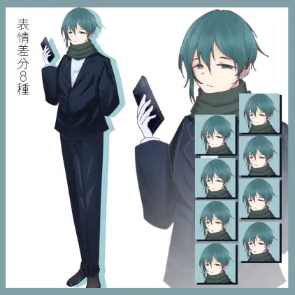 立ち絵販売テンプレ　青髪男性.png.webp