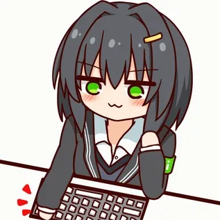 キーボード叩くしゅいろママ_gif.gif